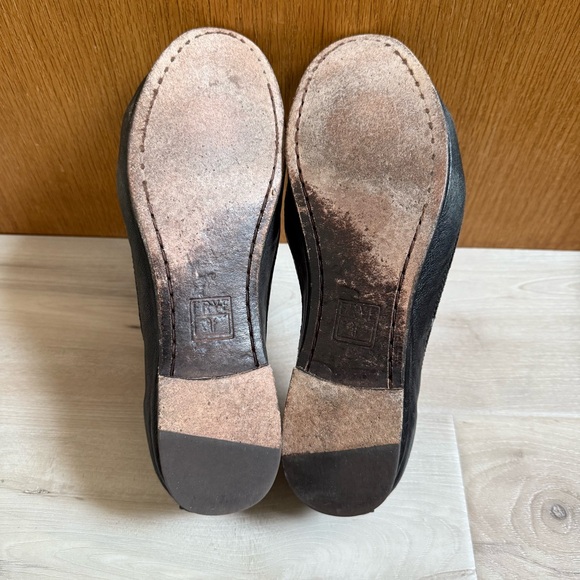 FRYE • Carson Ballet Flats - Black Leather Size 7.5 - Picture 12 of 16